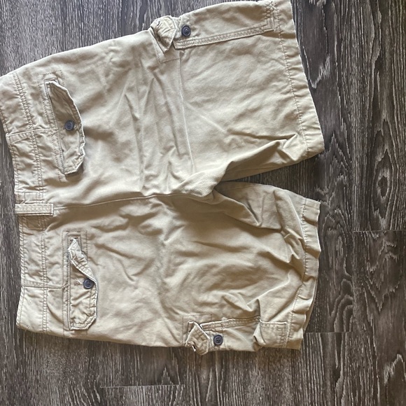 Mens Khaki Cargo Shorts - Picture 4 of 6